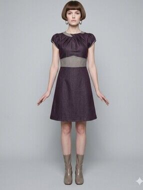 Spruce Clothing Vintage-Style 1960s Mod A-Line Dress, VGUC, Approximate Size S